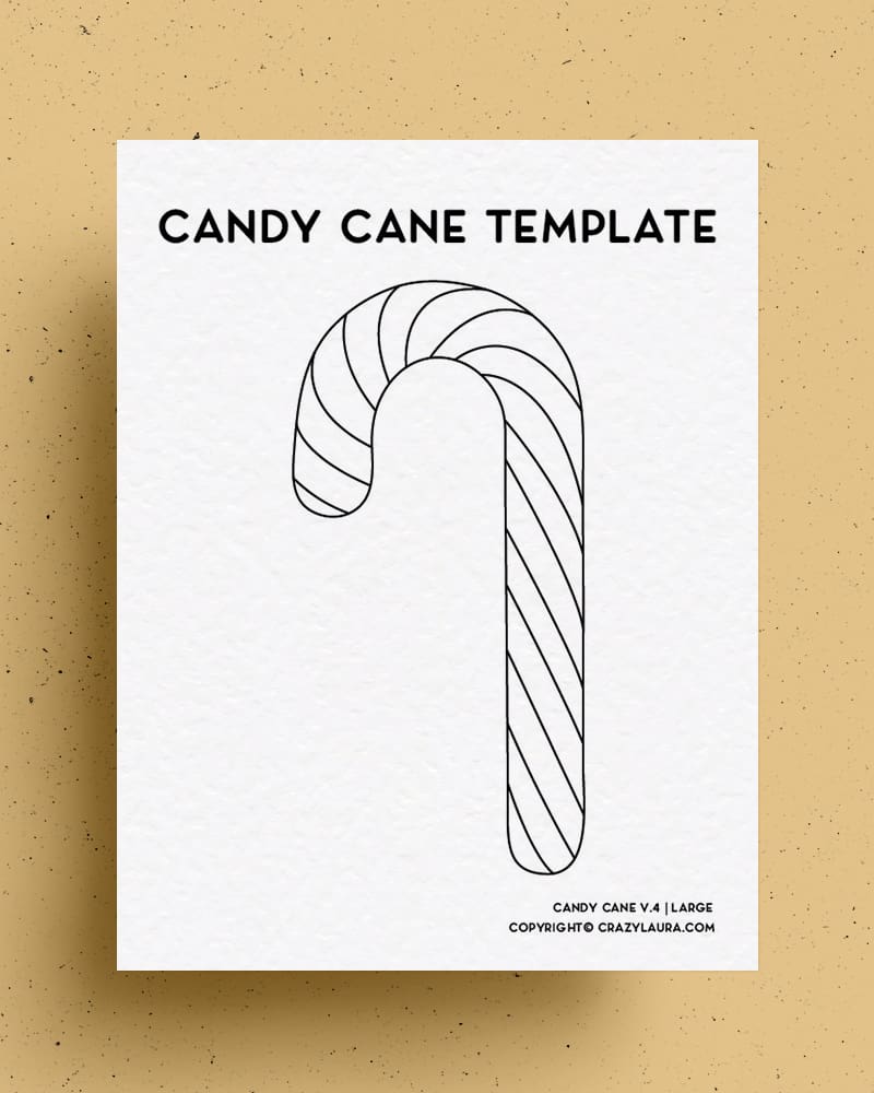 free printable candy canes
