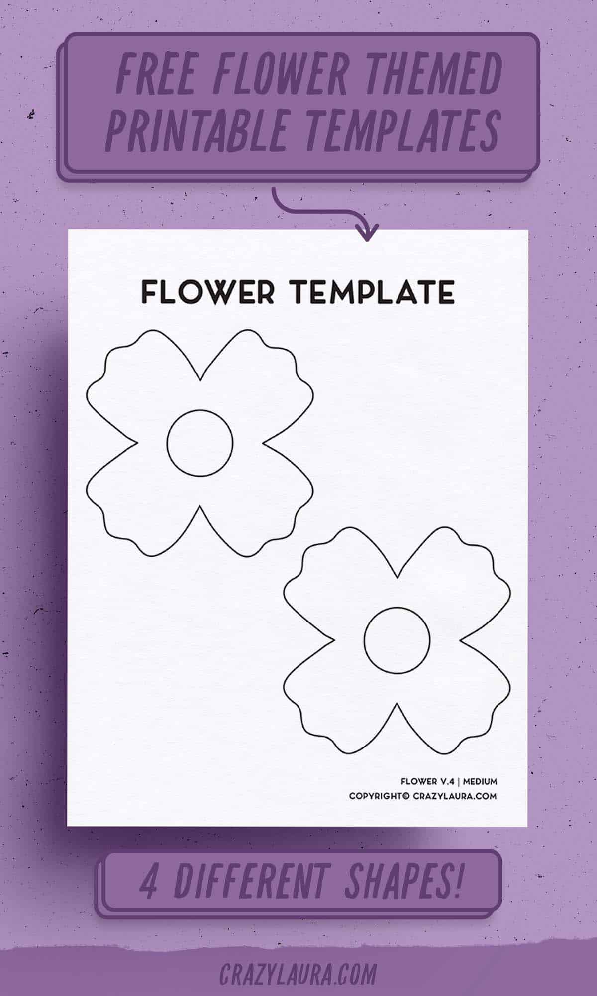 free flower templates for crafts