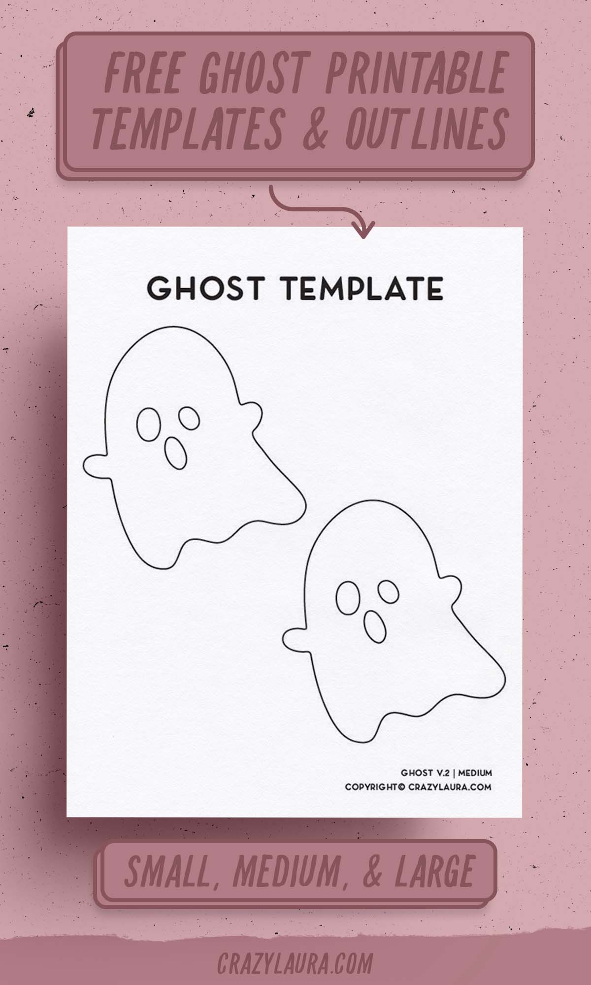 medium sized ghost outline shapes
