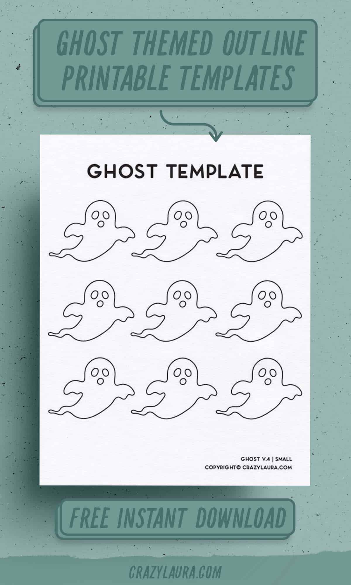 small halloween ghoul templates