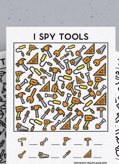 i spy tool activity for kids