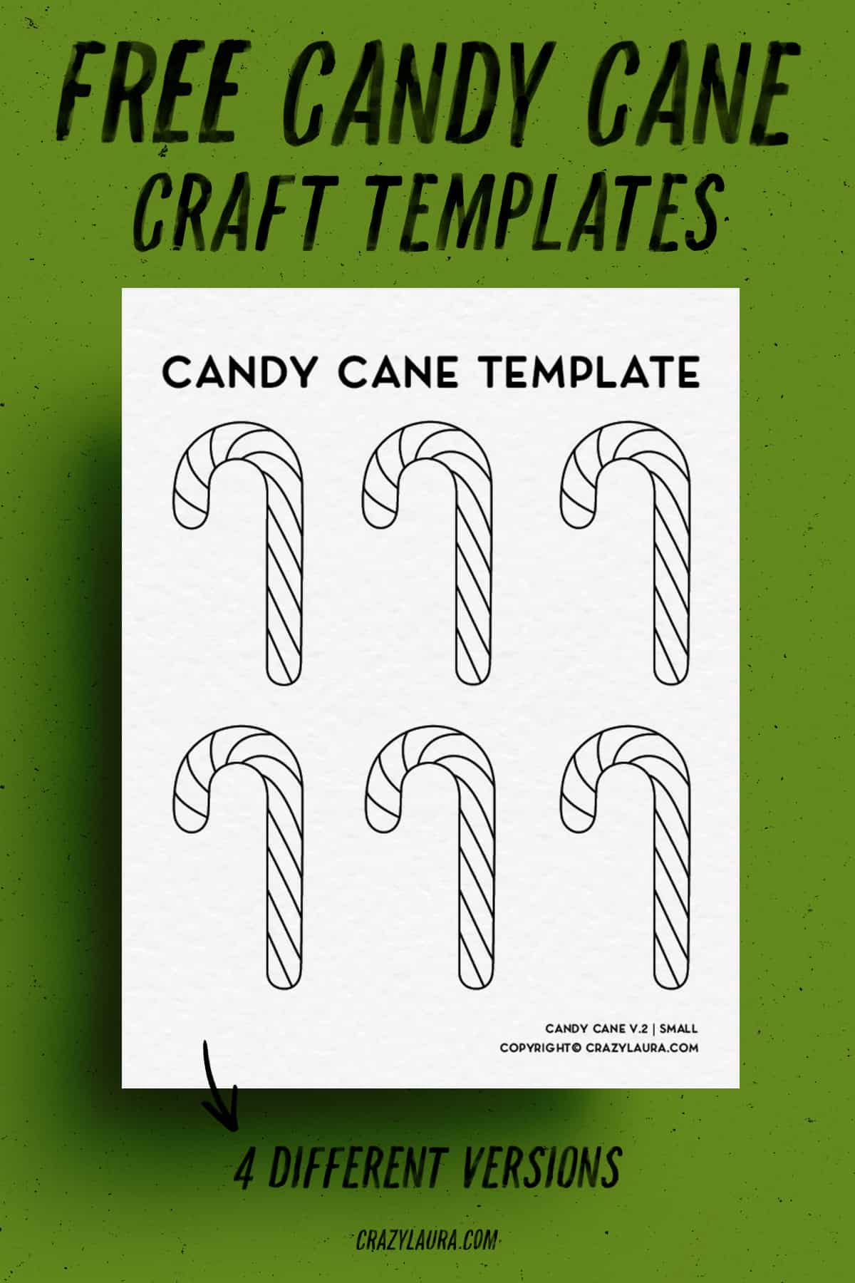 candy cane templates to download