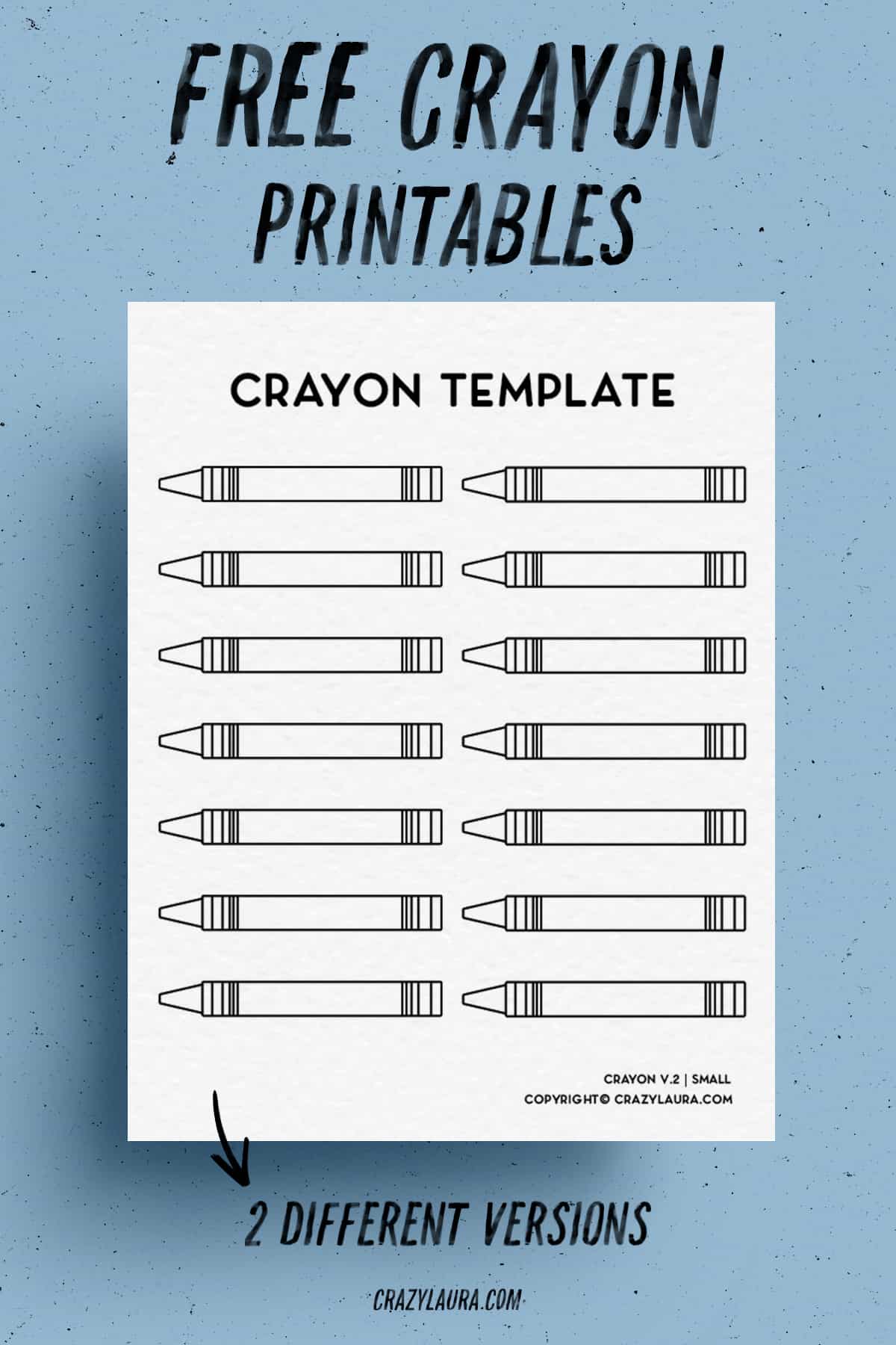 crayon templates to print