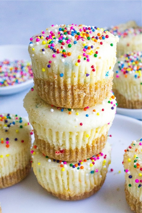 small dessert bites with colorful sprinkles
