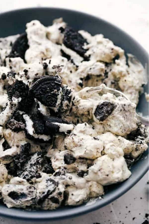 dessert fluff recipe with cookies and cream