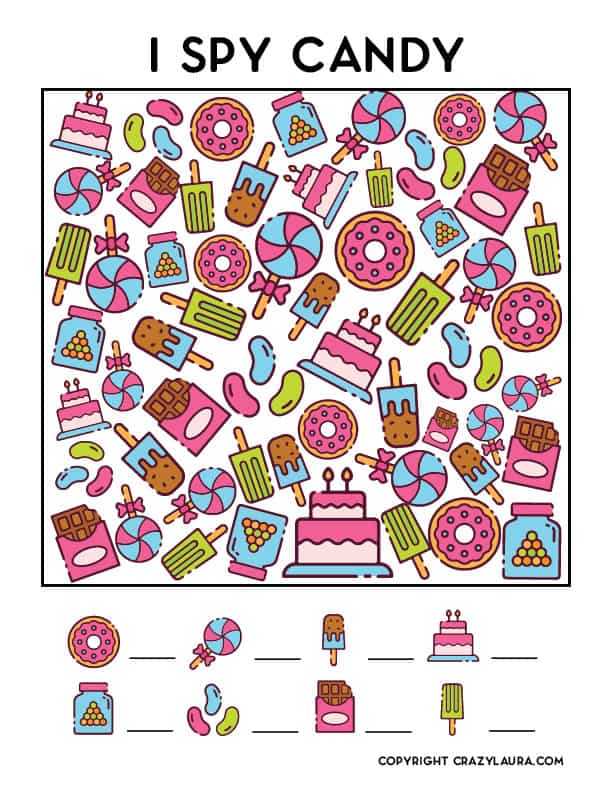 free printables with candy