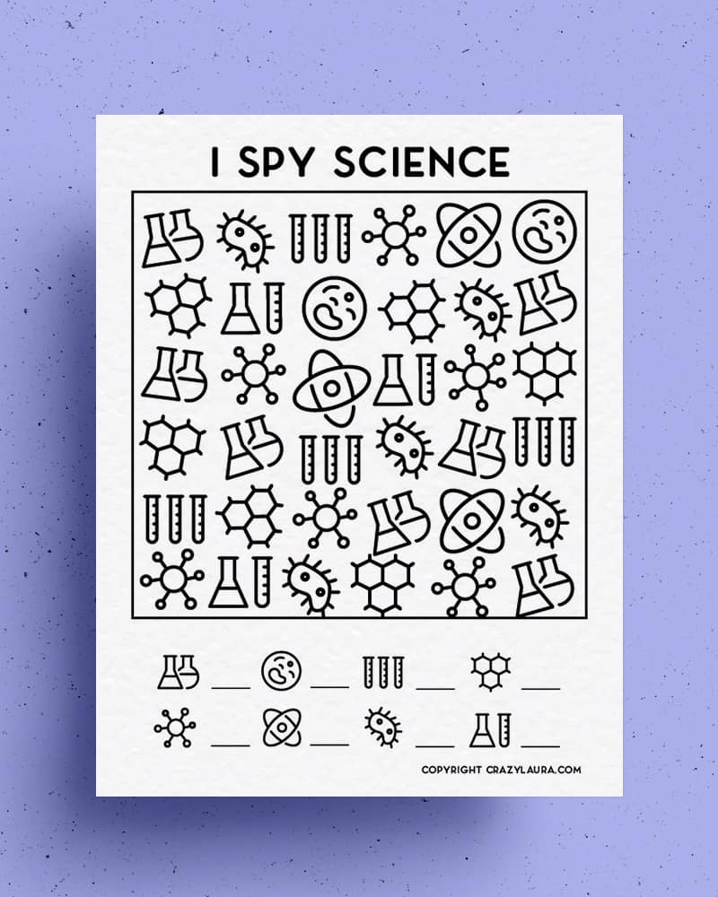 science i spy printable pdfs