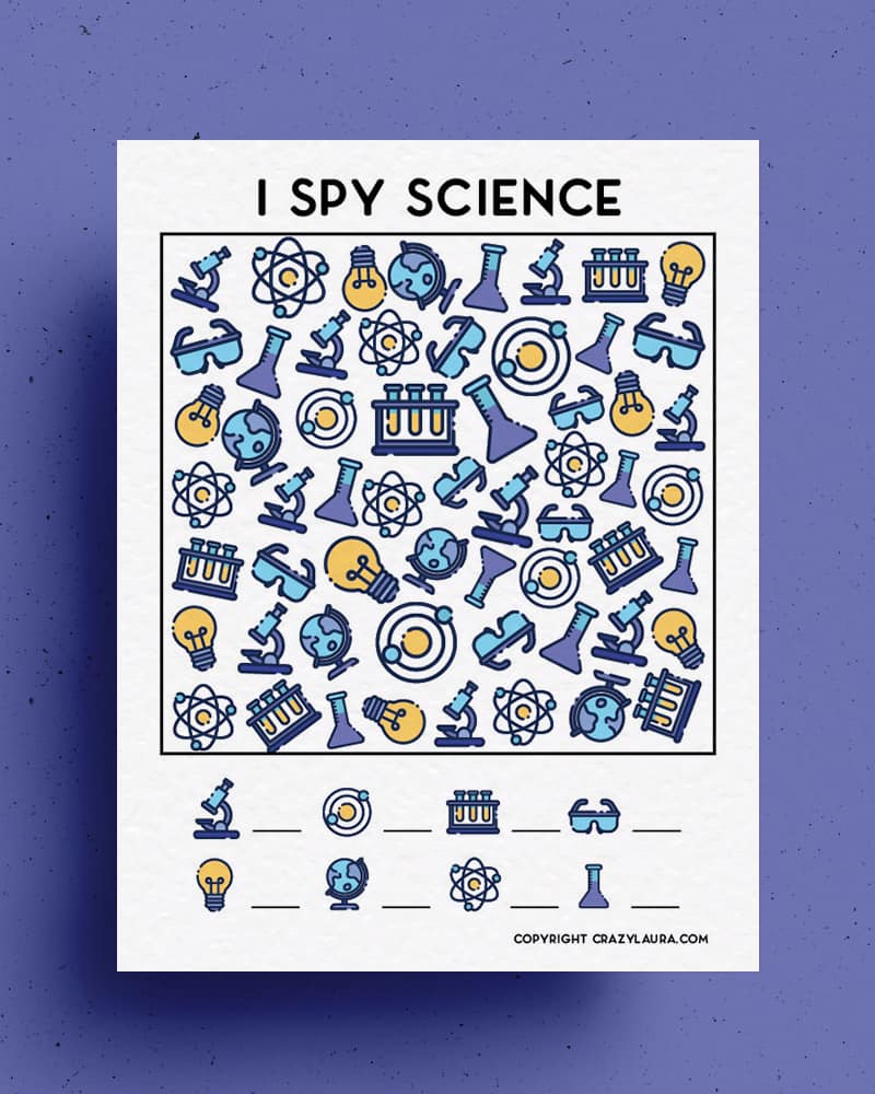 free science theme I spy