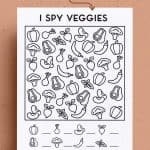 i spy vegetables for young kids