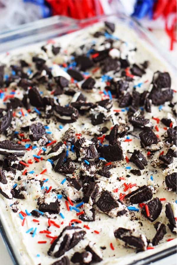 summer time oreo dessert for july