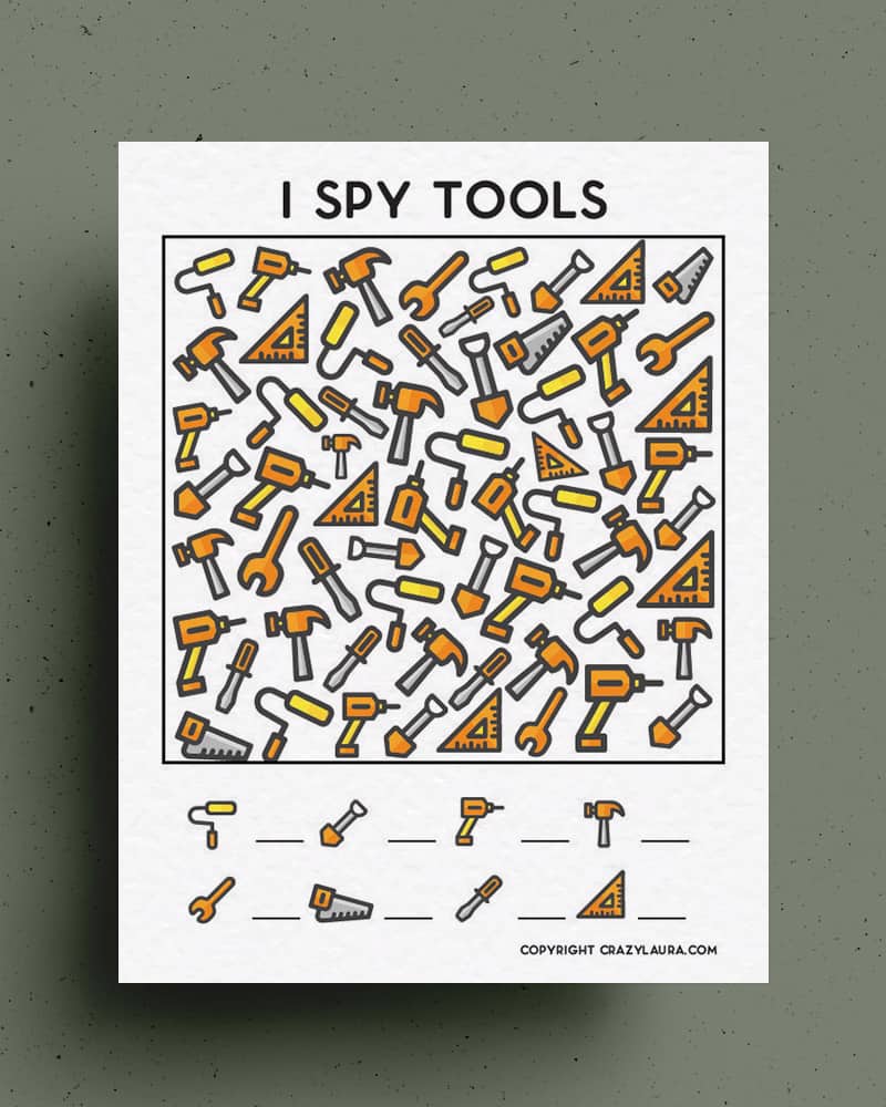 free i spy game with tools