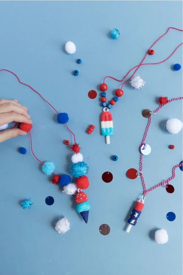 diy kids jewelry for july fourth