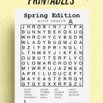 simple word search activity