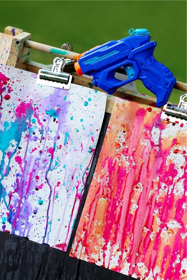 creative outdoor painting craft for kids
