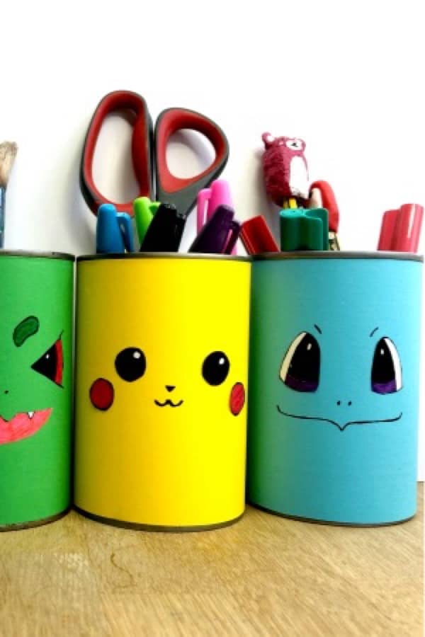 homemade pencil holder craft for kids