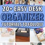 easy diy desk organization