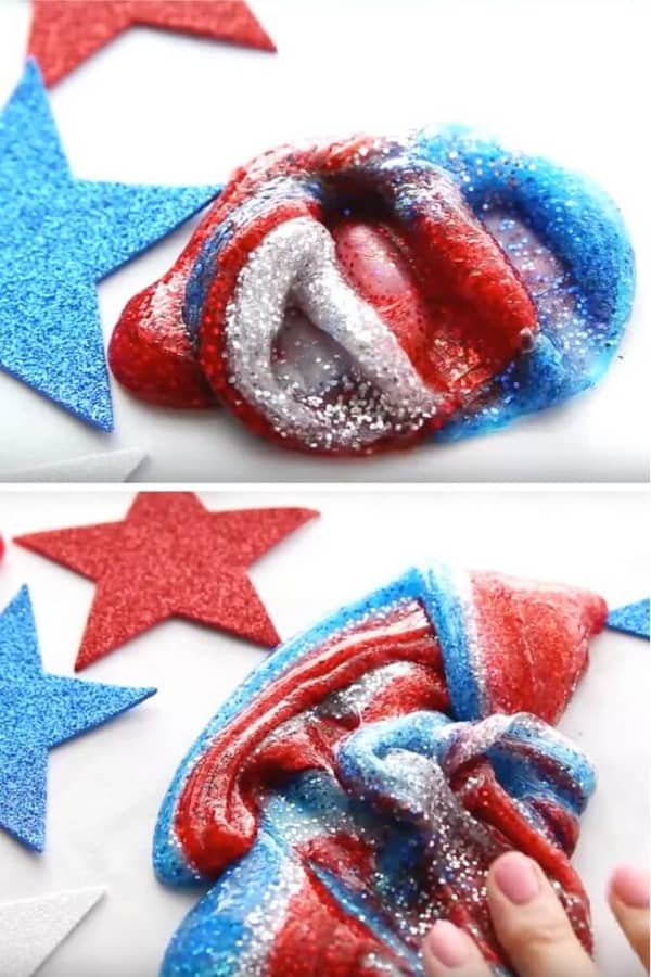 slime recipe to make for the 4th of july