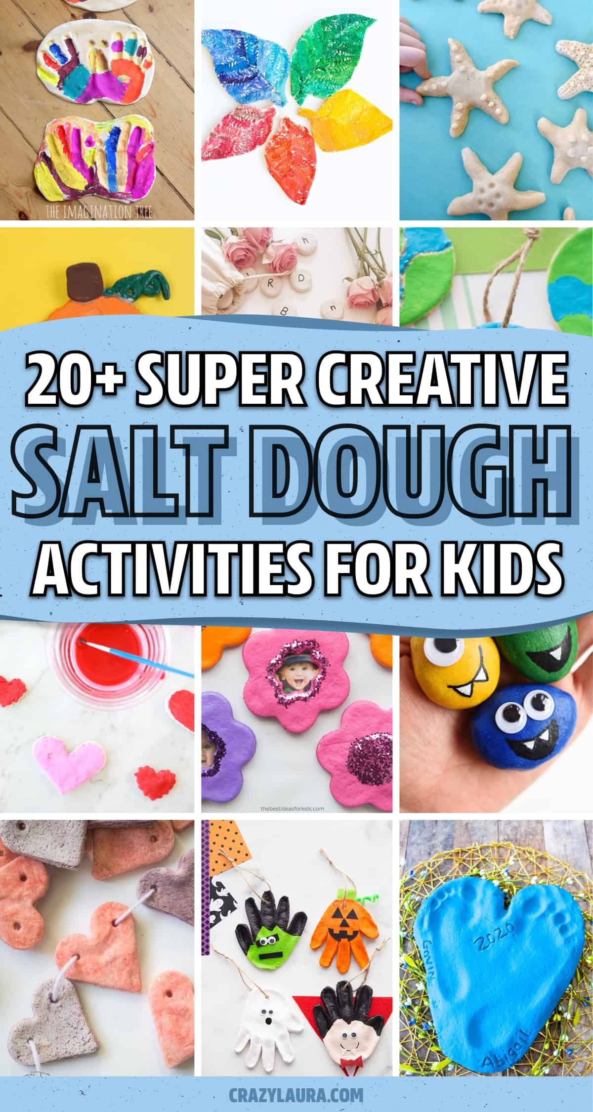 kids craft with salt dough