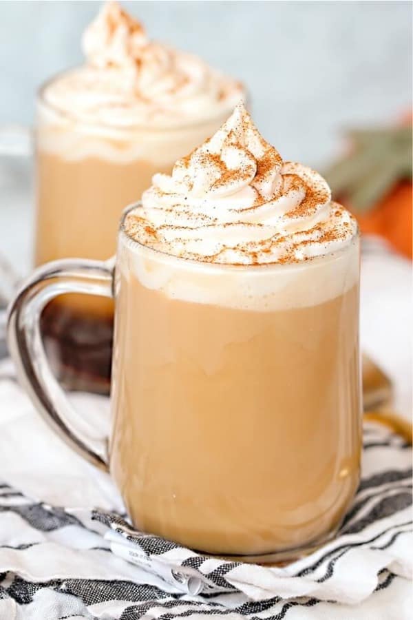 homemade cinnamon latte drink recipe