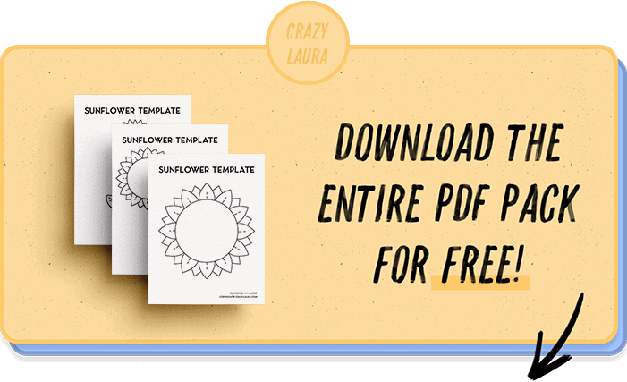 full pdf pack of sunflower shapes