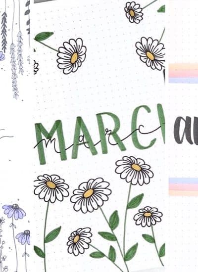 floral bujo cover inspiration