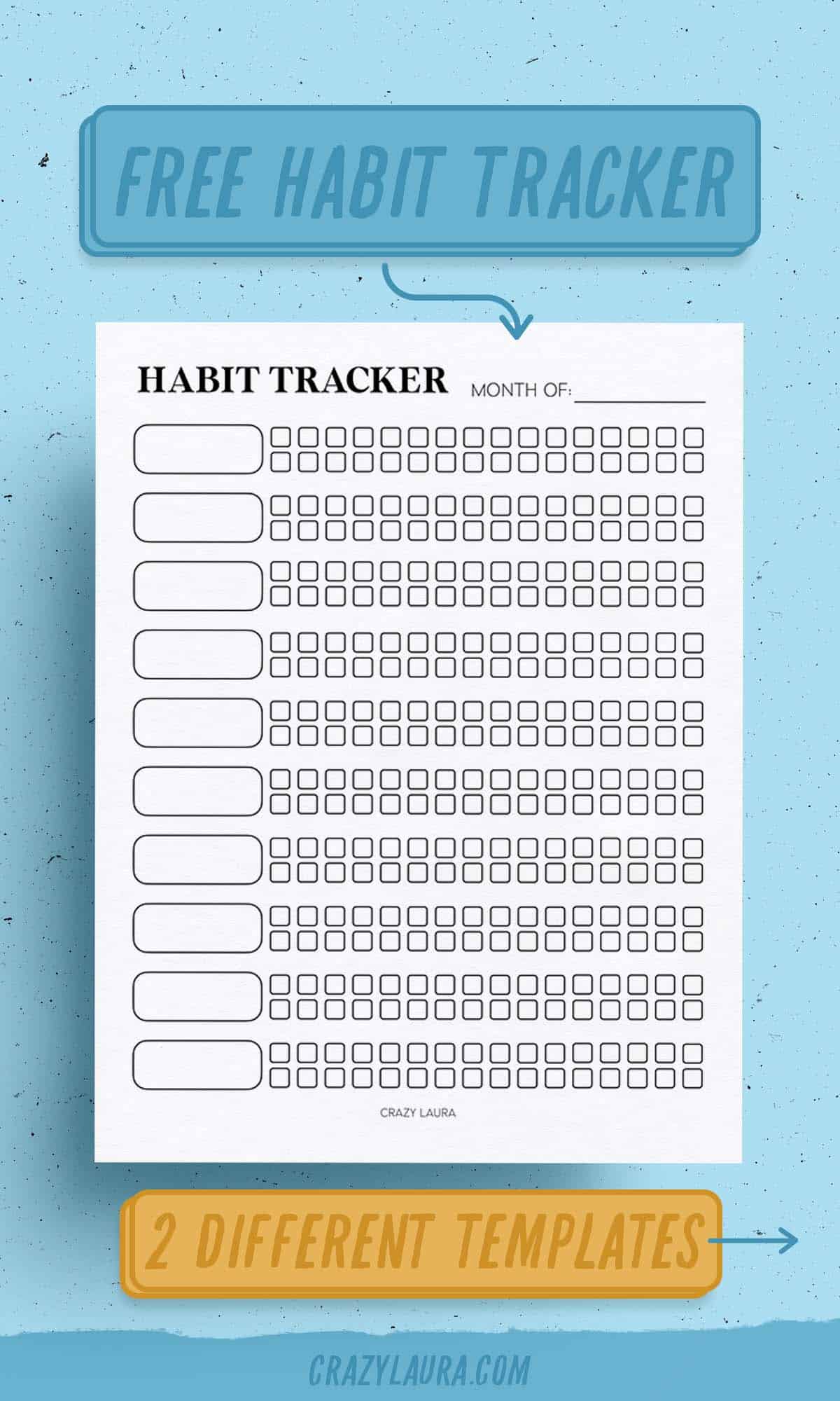 easy to use habit tracking sheets