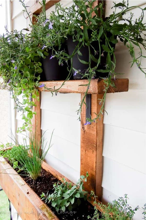 how to make an herb planter with 2x4s