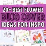 flower bujo doodle decoration examples