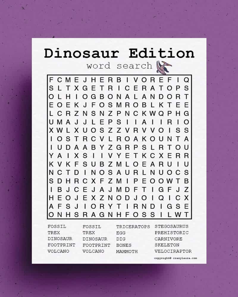 dinosaur activity sheet for kids