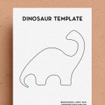 Free Dinosaur Template & Printable Stencil