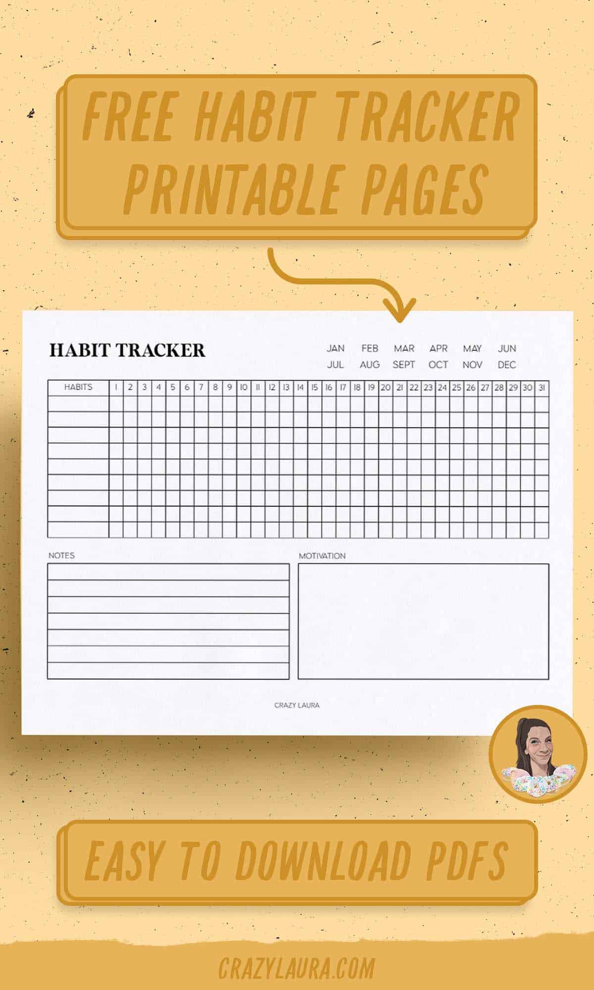 free habit tracker templates