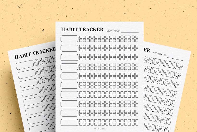 Free Habit Tracker Printable With Two Different Versions