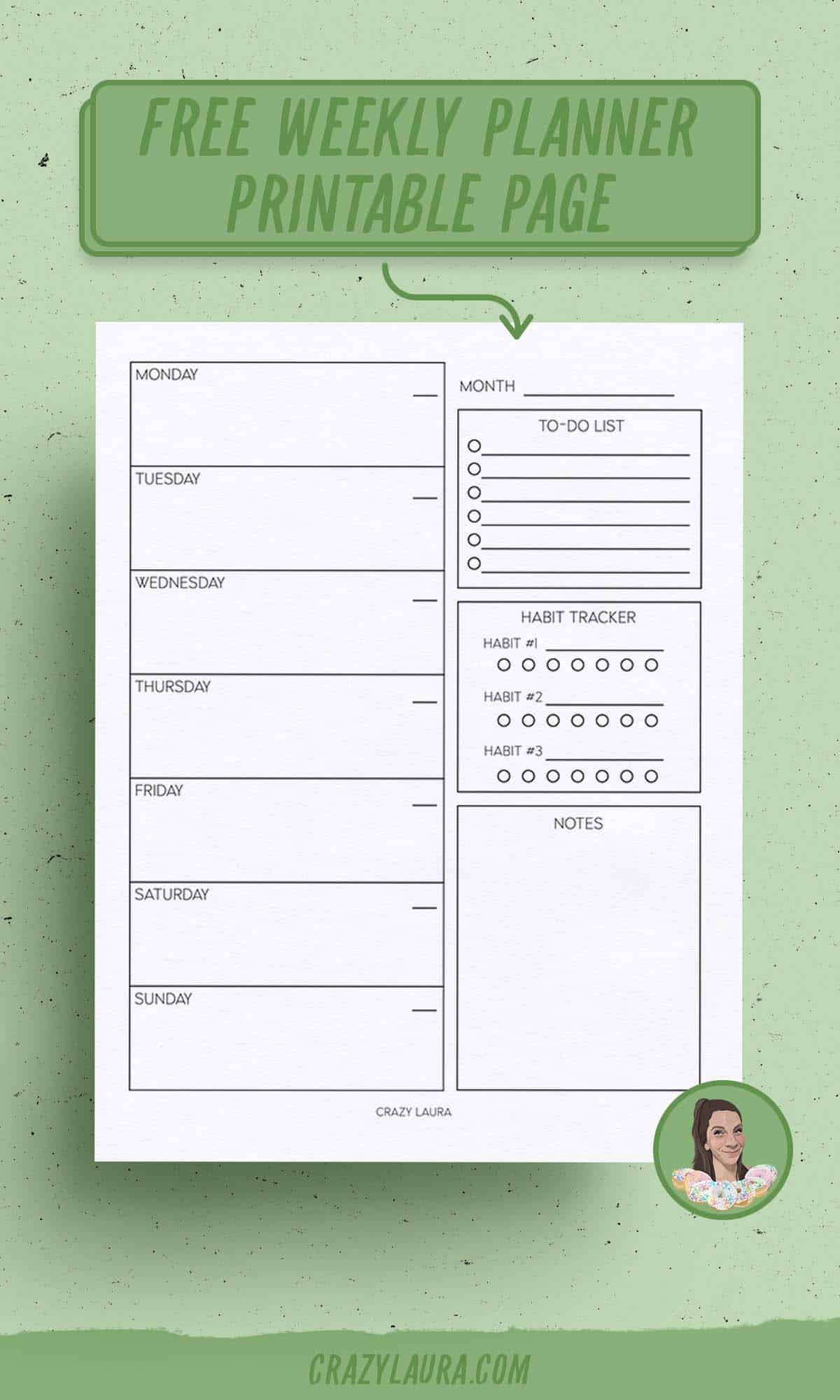 blank planner printable pages