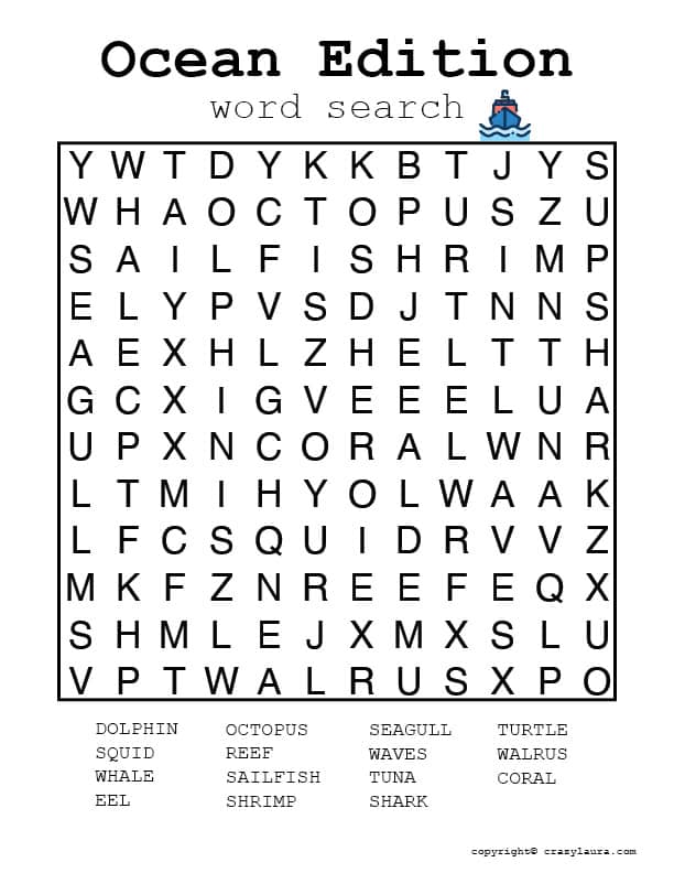 find the words ocean game