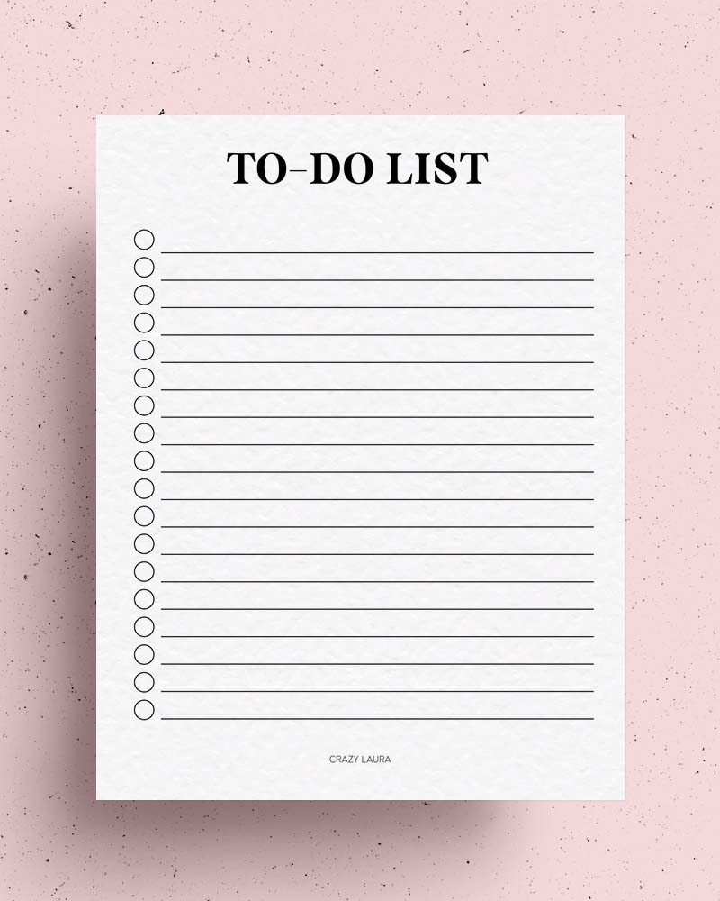 free to do list printable inserts
