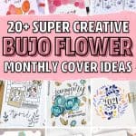 monthly cover ideas with flower drawings