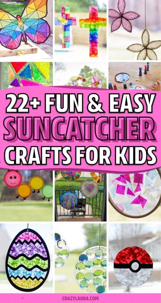 22+ Best DIY Suncatchers & Craft Ideas For Kids - Crazy Laura