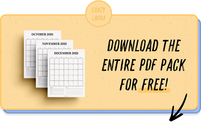 twelve month vertical calendar tracker