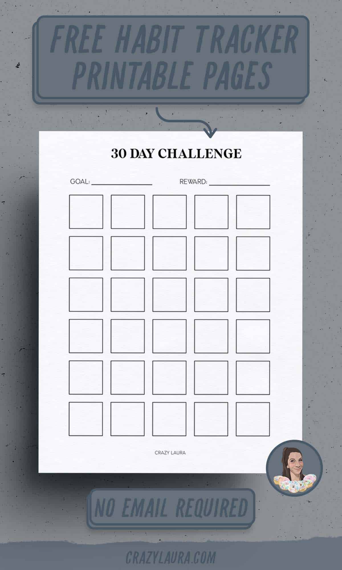 30 day challenge tracker