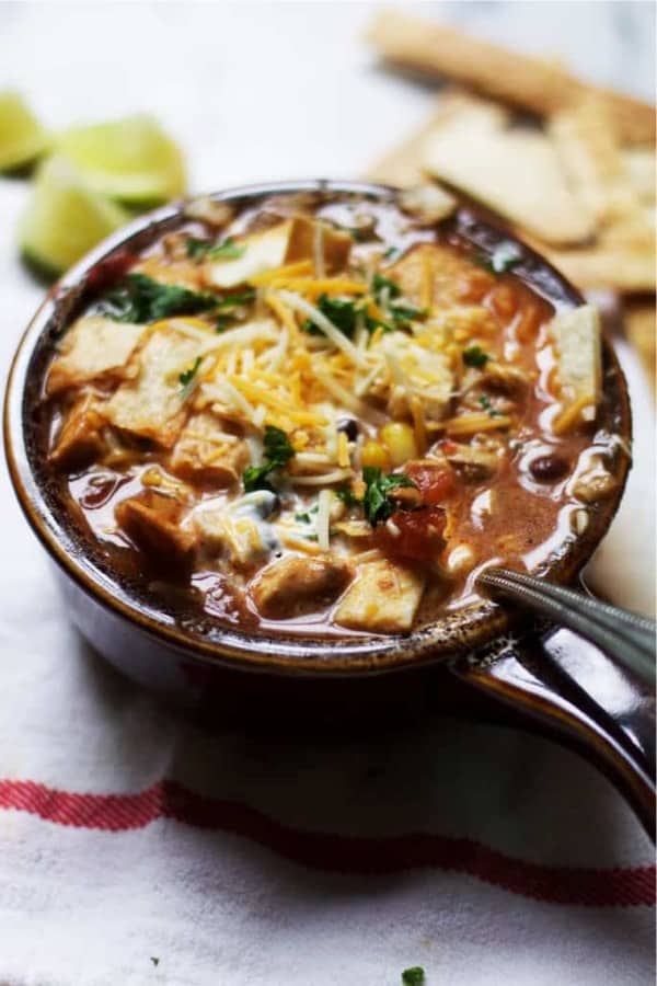 chicken tortilla soup with crock pot