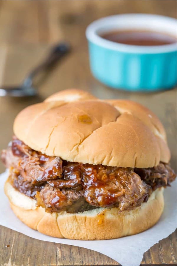 beef brisket summer dinner with crock pot