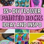 flower painted rock inspiration
