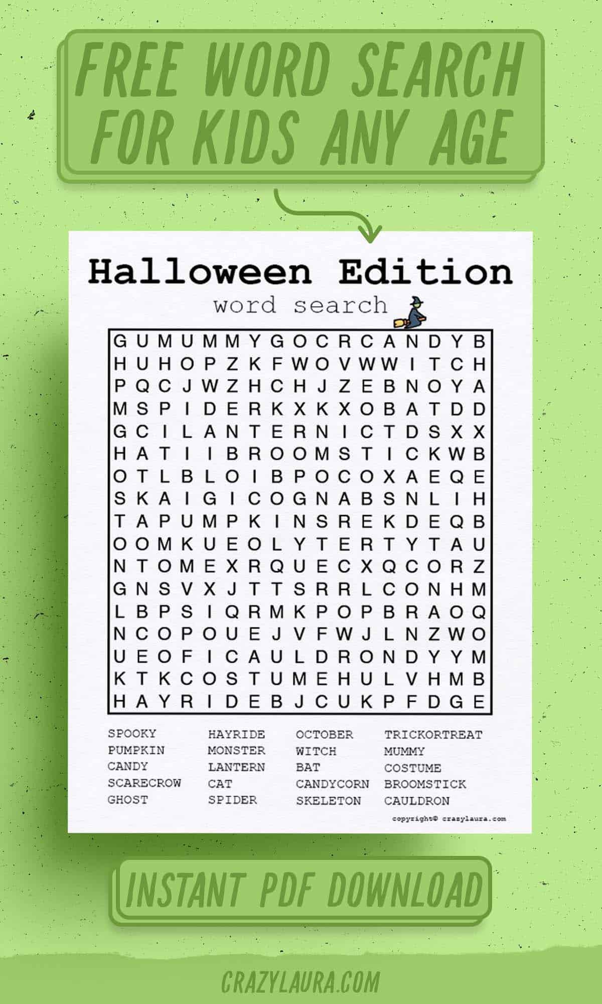 easy word search for october