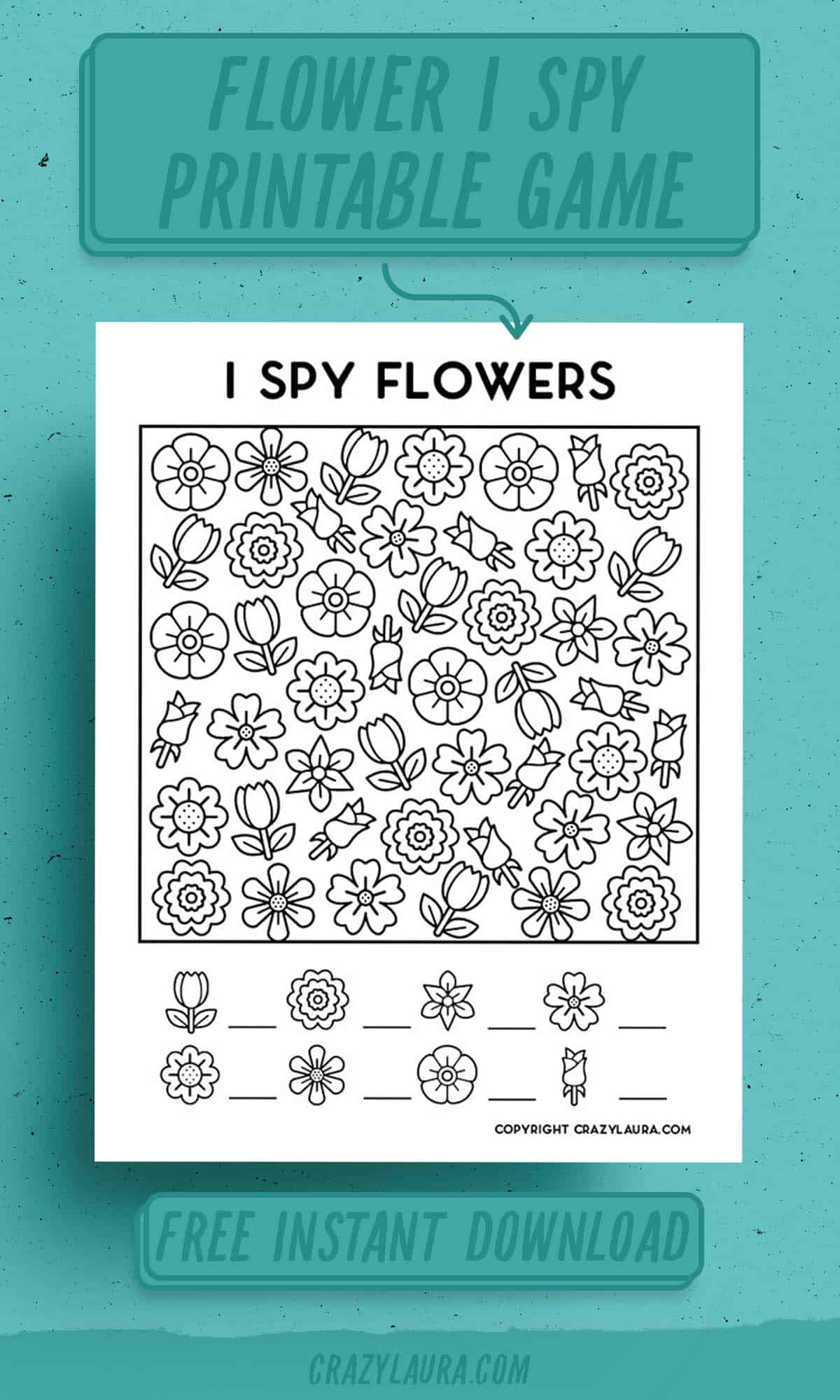 easy activity sheets for i spy