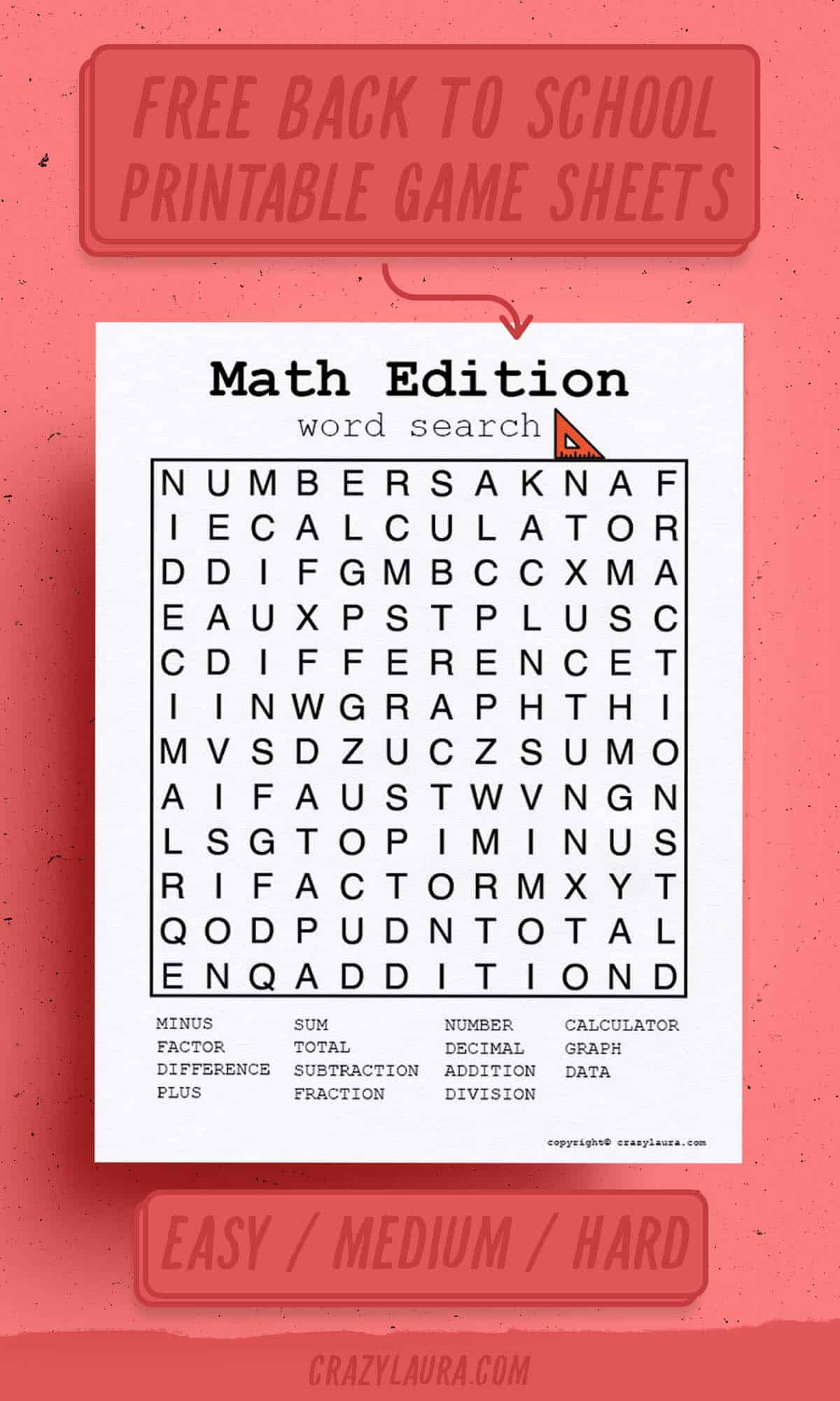 word finding game sheets for kids