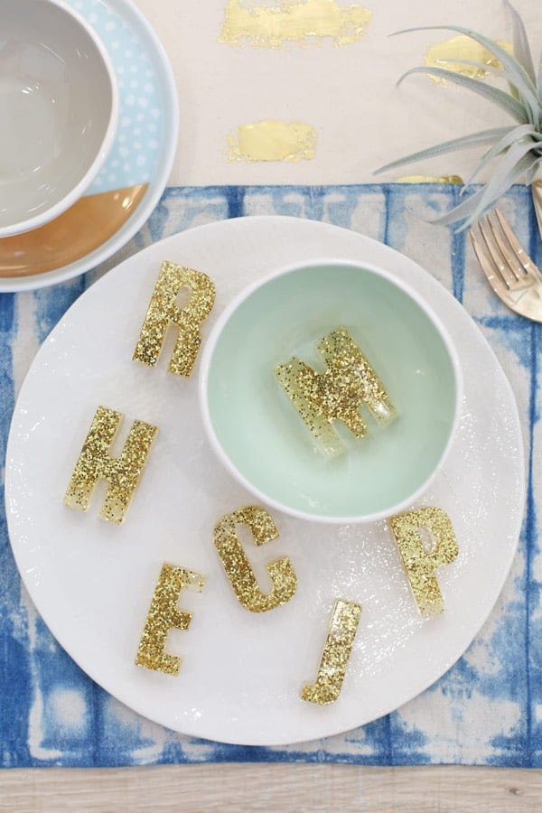 how to make glitter letter craft