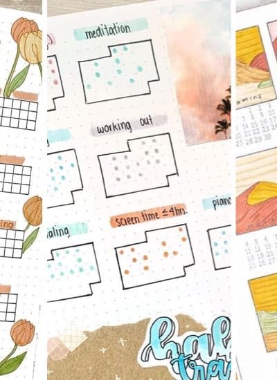 collection of the best summer habit tracking layouts