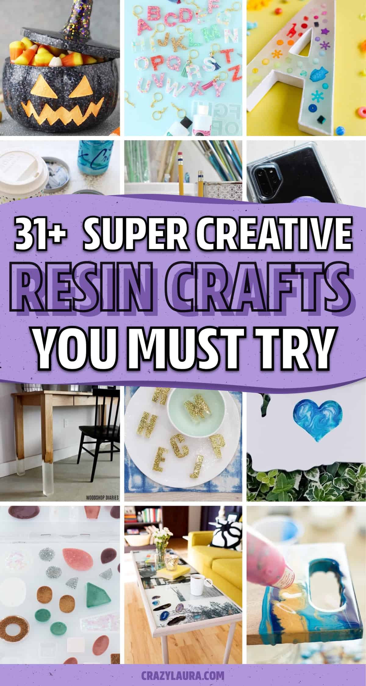 unique resin crafts and activities