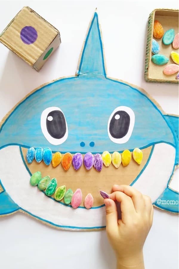 creative kids shark craft idea