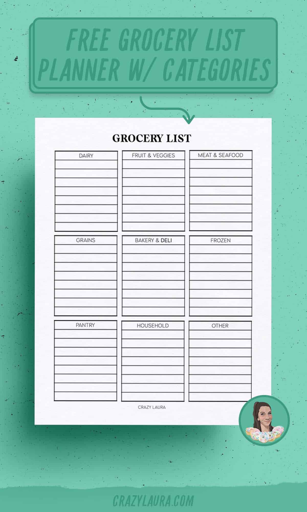 free food list planner